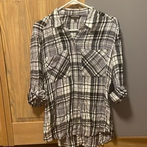 White and black flannel